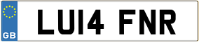 Trailer License Plate